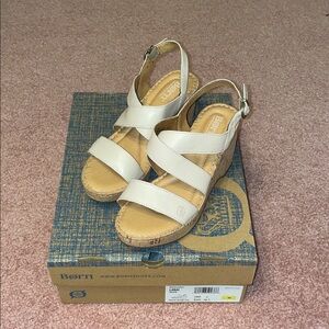 Born Women's Tan Wedge Sandals